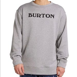 Burton Heather Gray Thumbhole Crewneck Pullover